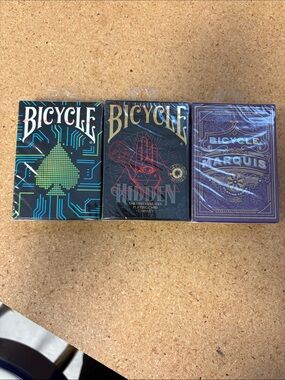 3 Bicycle Playing Card decks Sealed